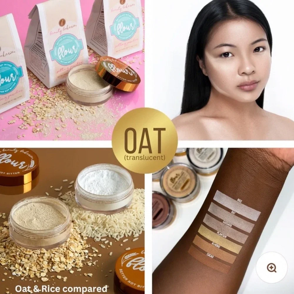 Beauty Bakerie Flour Setting Powder Oat Translucent Loose Face Powder NEW